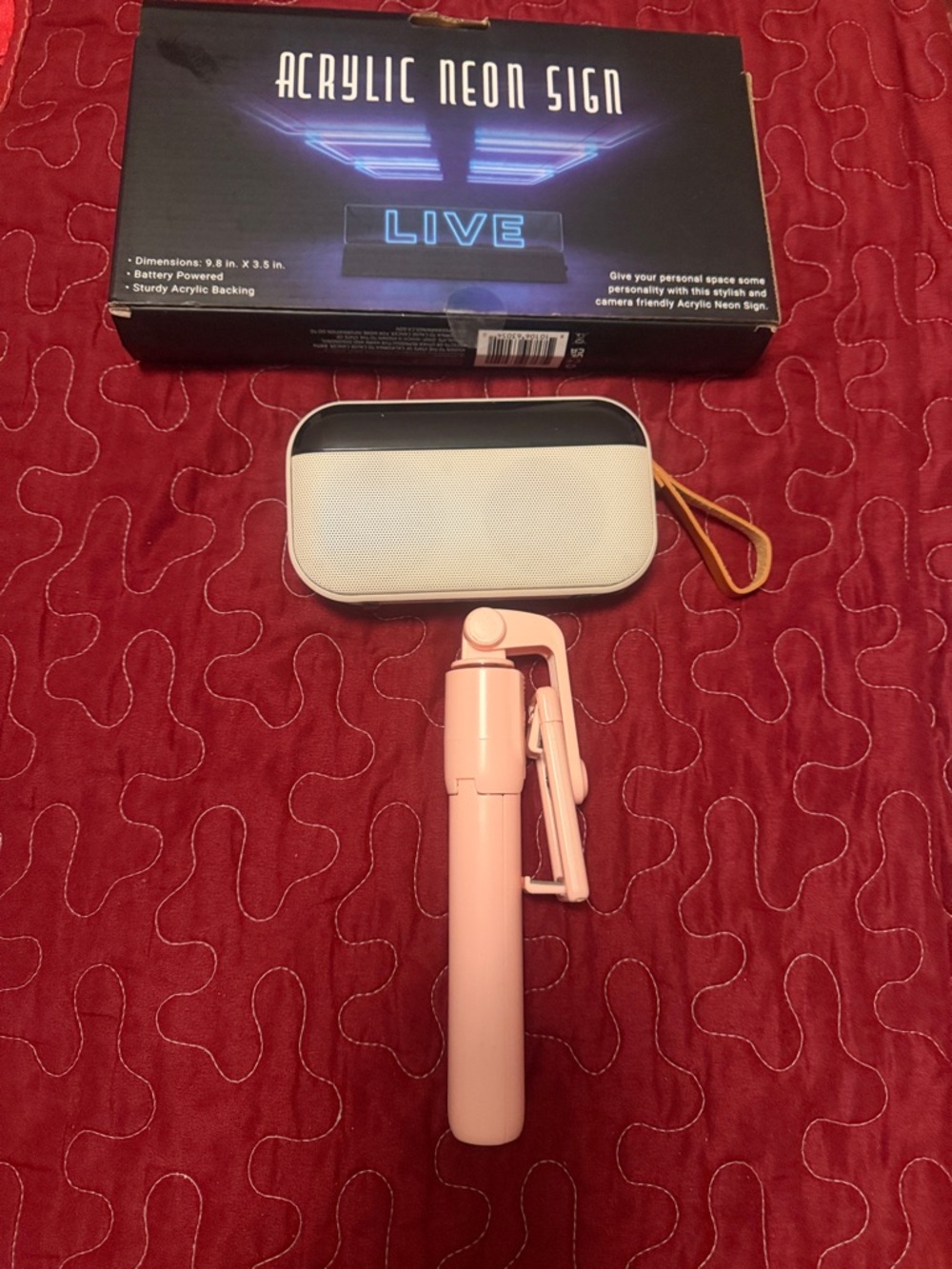 Bundle Selfie Stick Speaker Neon Sign - Picture 4 of 5